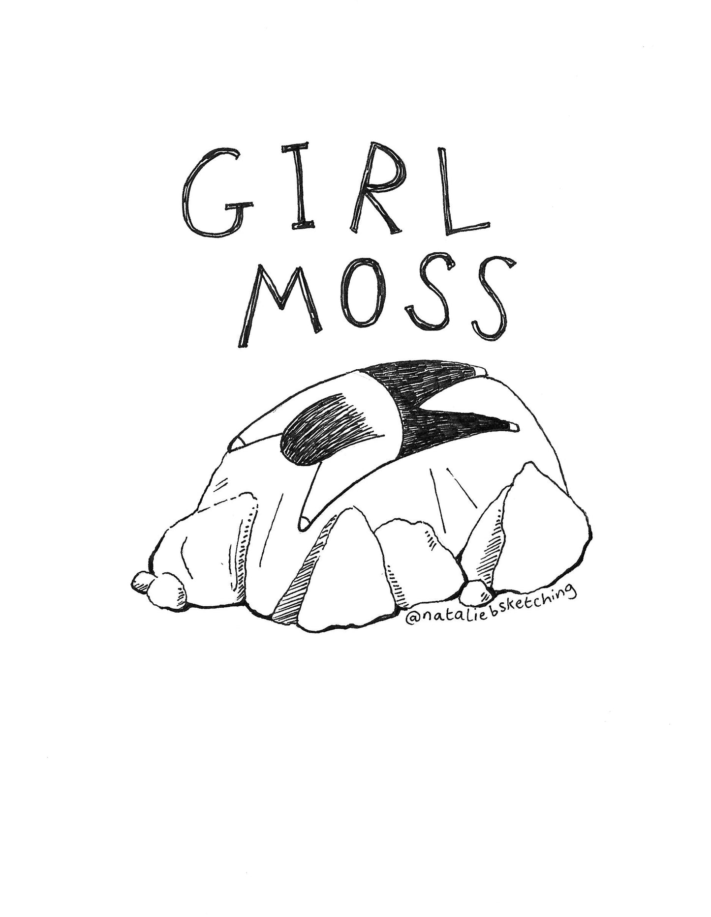 Girl Moss (postcard)