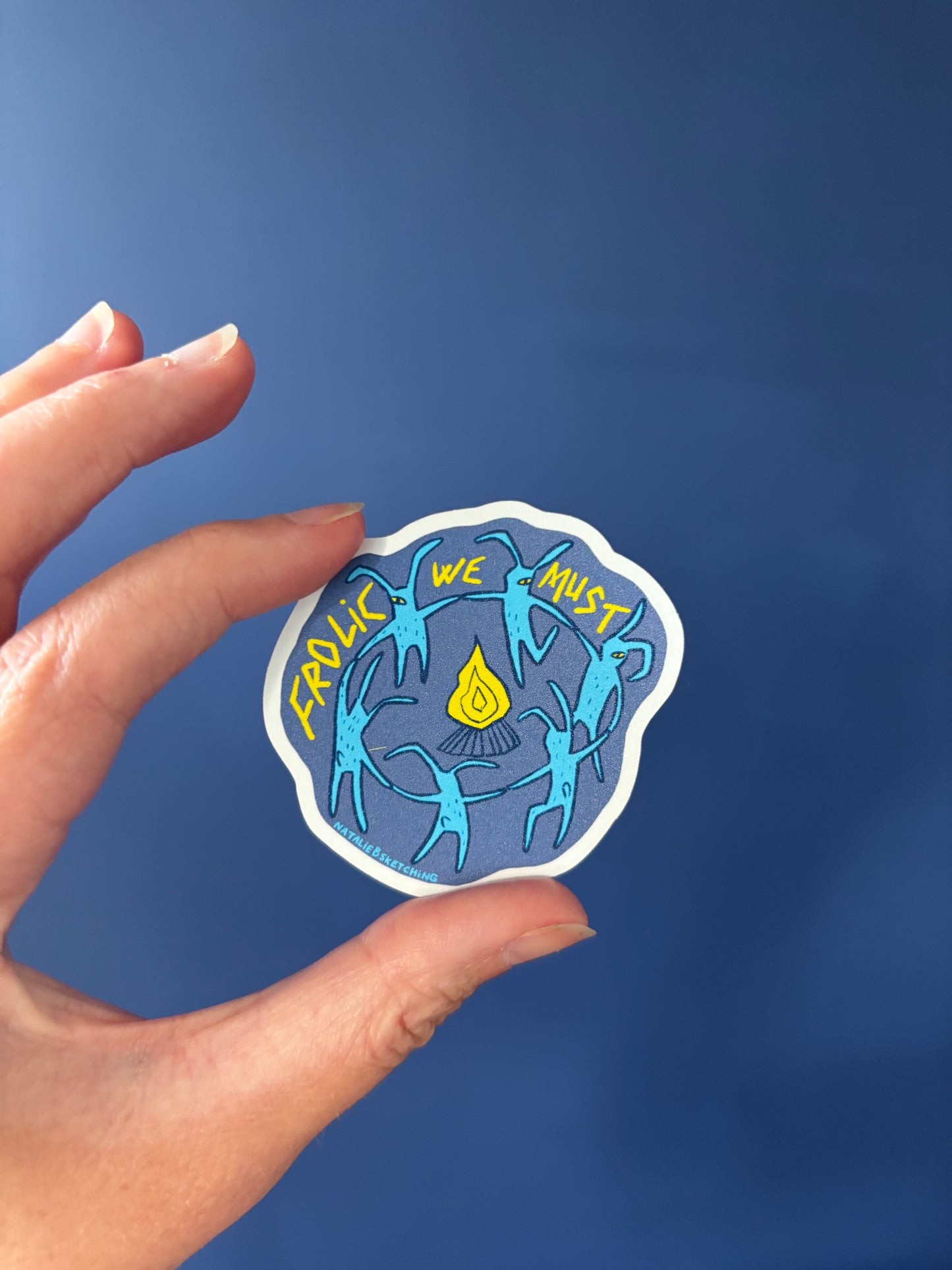 Hare Circle (Frolic We Must) - Sticker