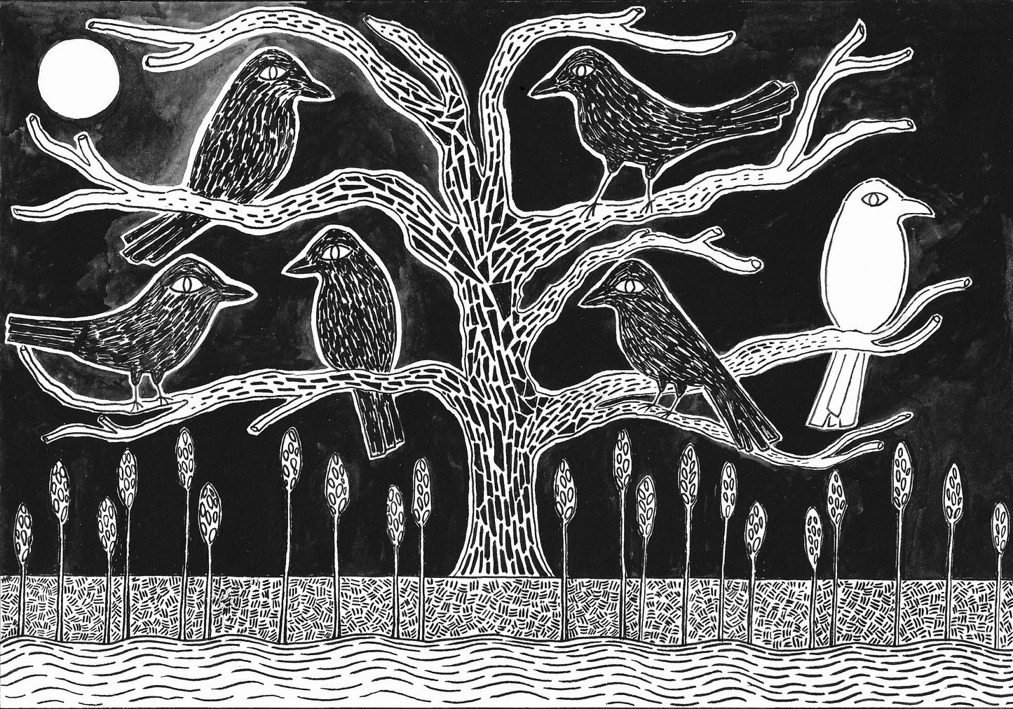 The Ghost Crow (print, 12x8")