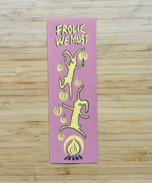 Frolicking Hares - Bookmark