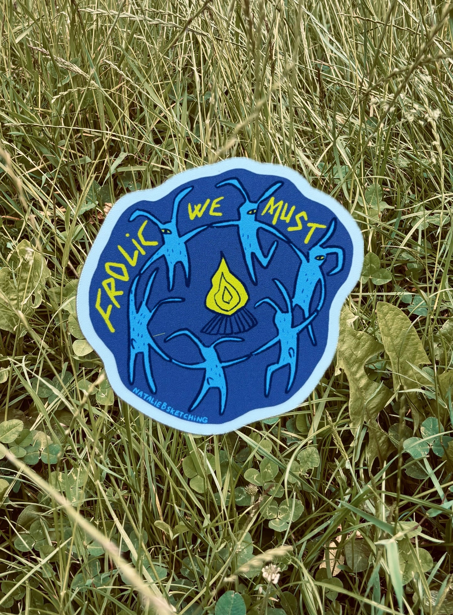 Hare Circle (Frolic We Must) - Sticker
