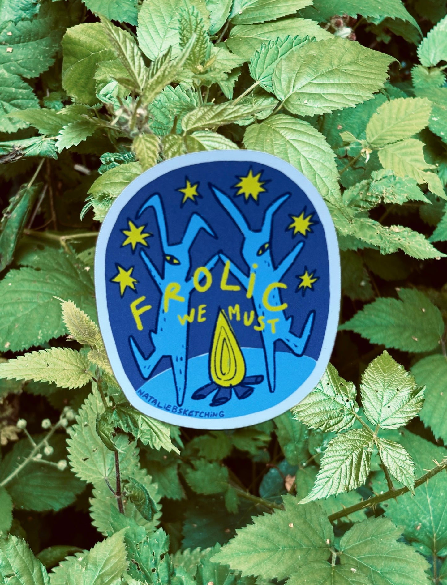 Hare Pair (Frolic We Must) - Sticker