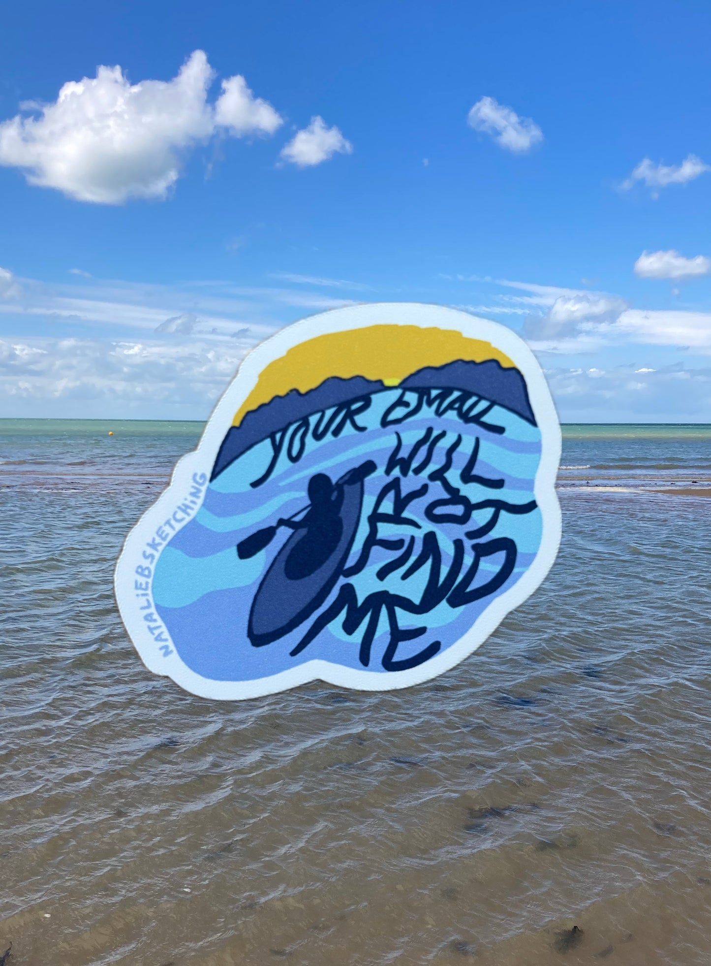 Lake Escape (Your Email Will Not Find Me) - Sticker