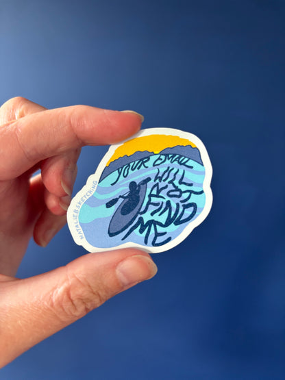 Lake Escape (Your Email Will Not Find Me) - Sticker