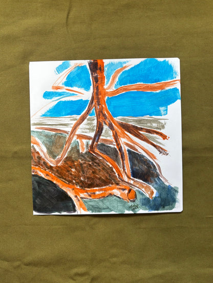 Reaching - Mixed Media, 22cm x 23cm